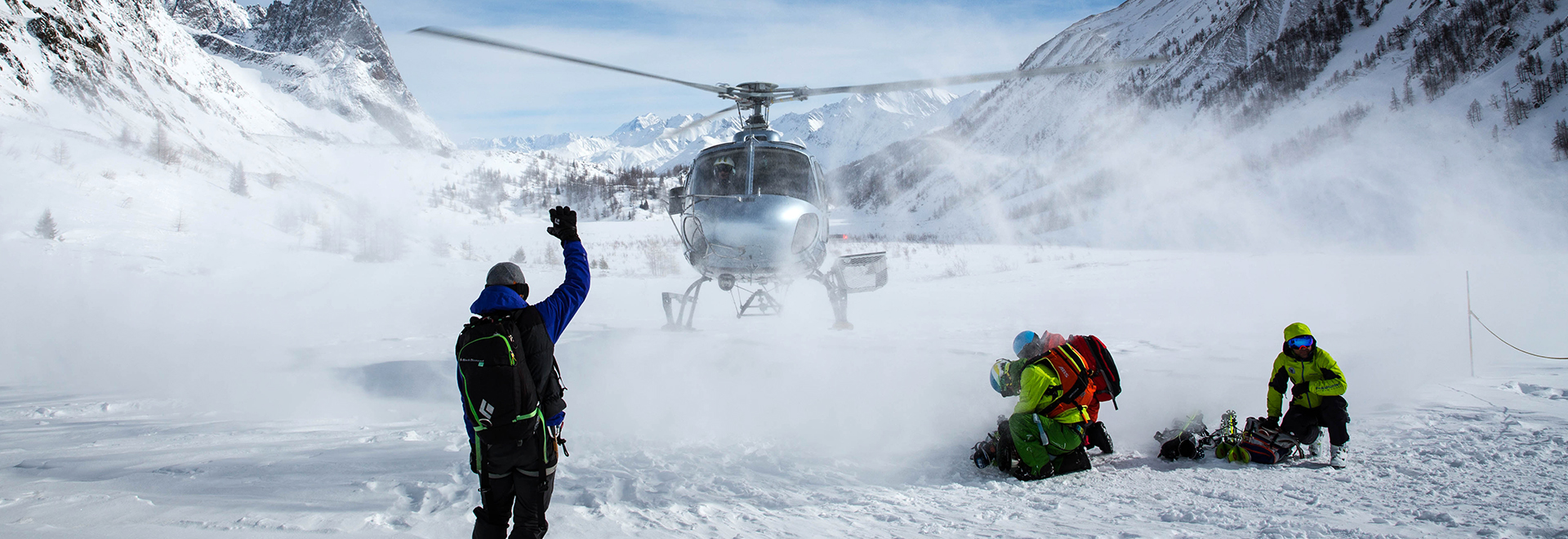 Heliski: first flight